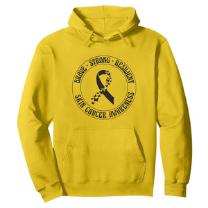 Melanoma Awareness Hoodie Brave Strong Resilient Warrior TS12 Daisy Print Your Wear