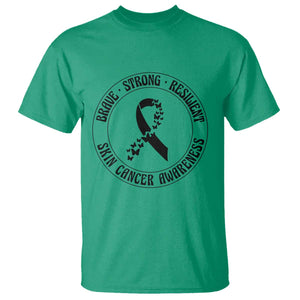 Melanoma Awareness T Shirt Brave Strong Resilient Warrior TS12 Irish Green Print Your Wear