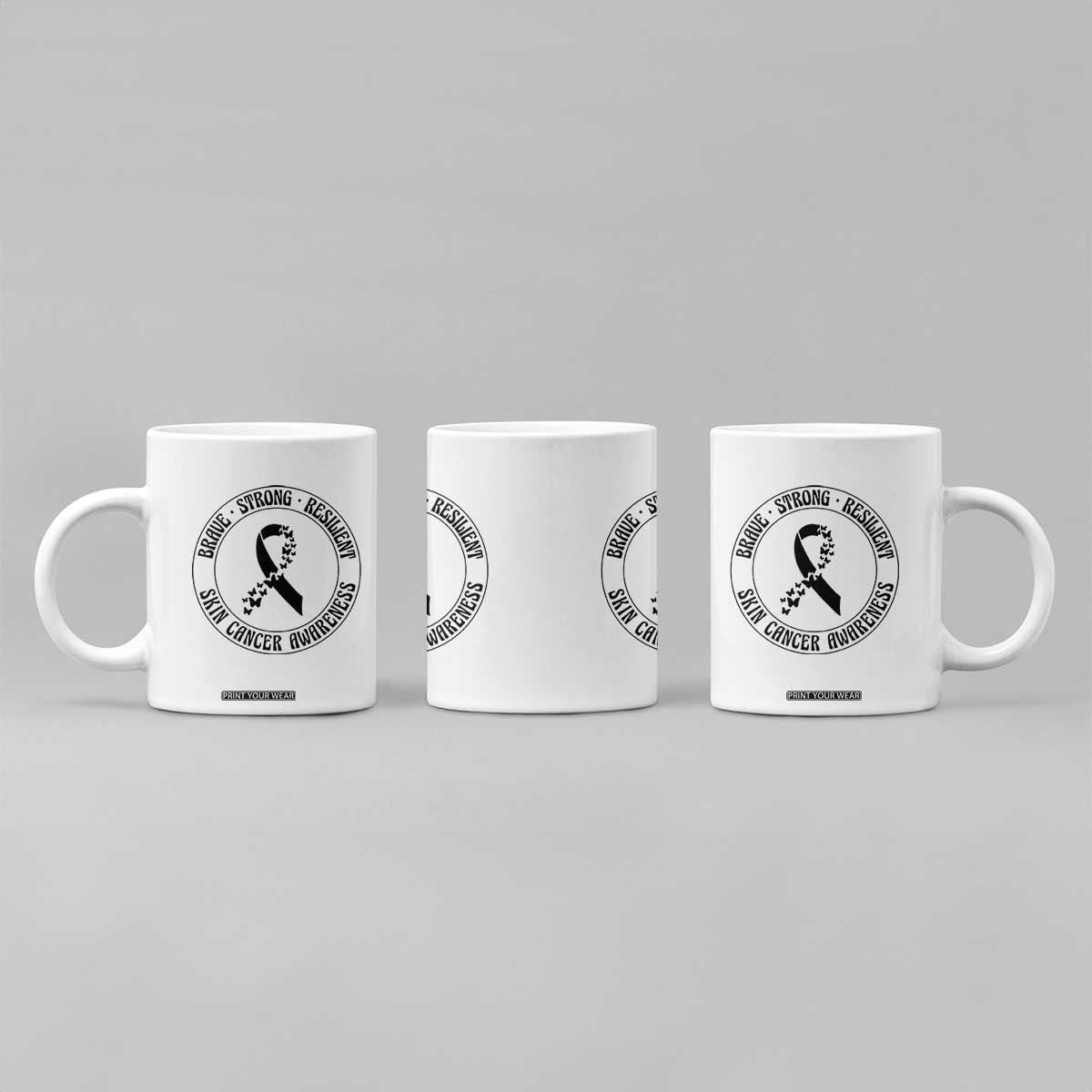Melanoma Awareness Coffee Mug Brave Strong Resilient Warrior TS12 Print Your Wear