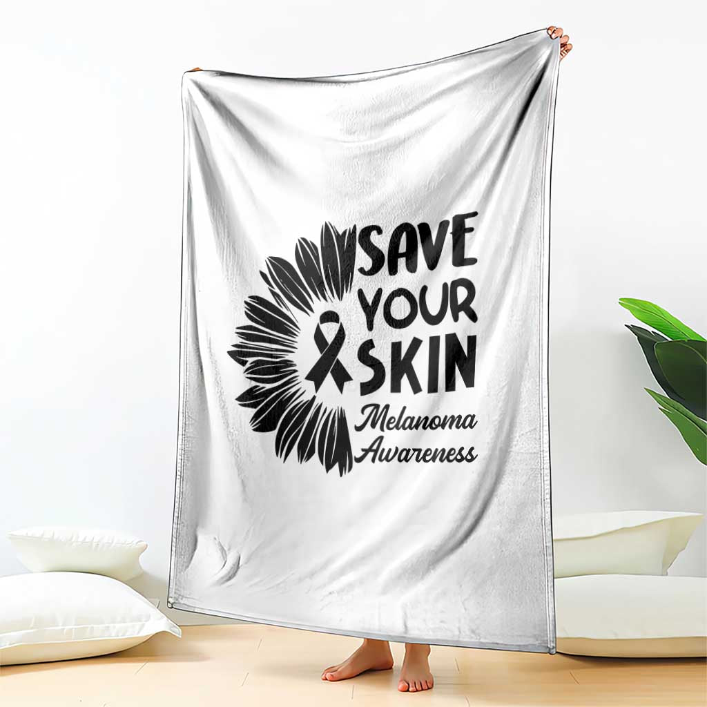 Skin Cancer Fighter Throw Blanket Save Your Skin TS12 Print Your Wear