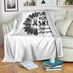 Skin Cancer Fighter Throw Blanket Save Your Skin TS12 Print Your Wear