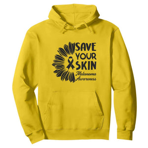 Skin Cancer Fighter Hoodie Save Your Skin TS12 Daisy Print Your Wear