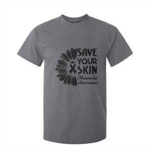Skin Cancer Fighter T Shirt For Kid Save Your Skin TS12 Charcoal Print Your Wear