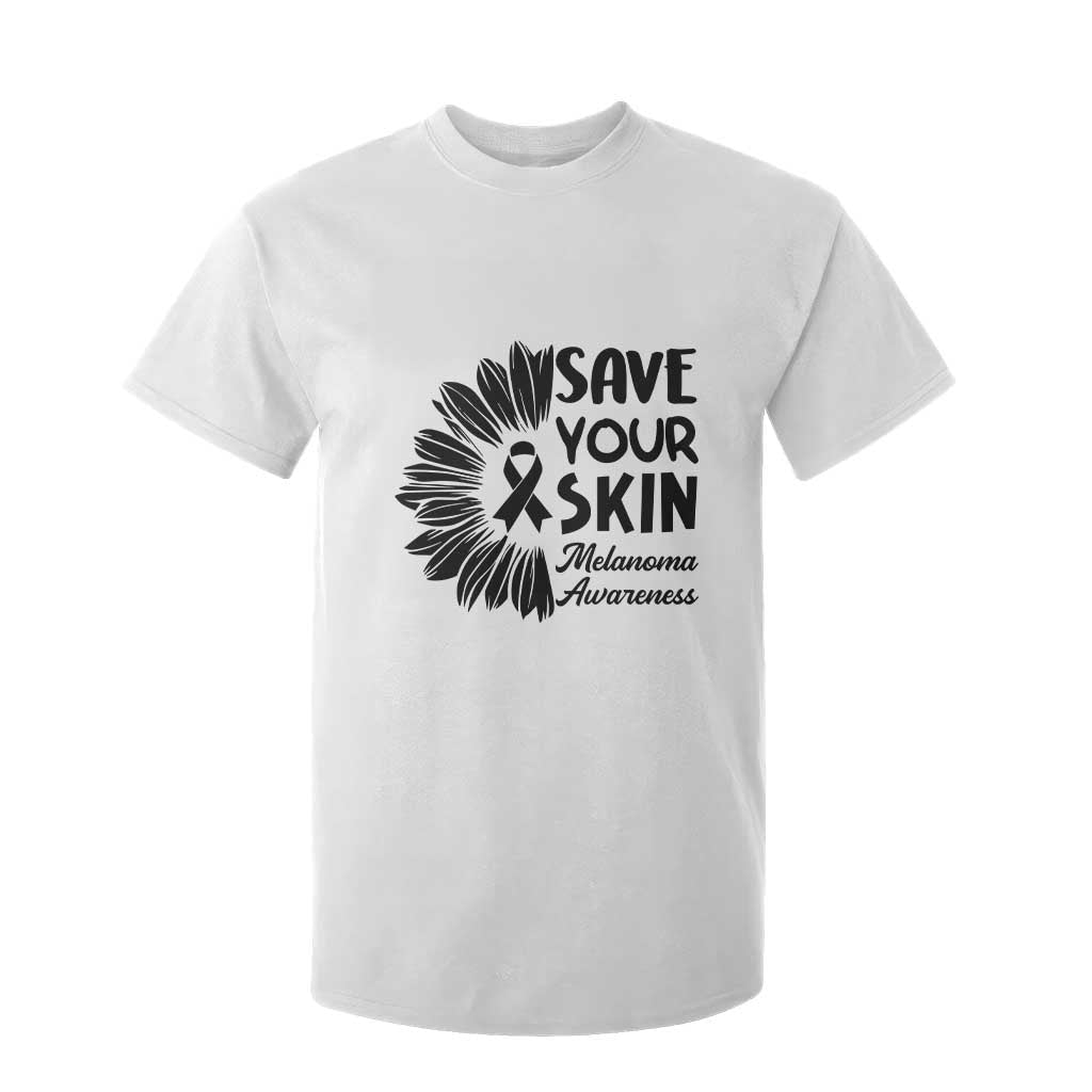 Skin Cancer Fighter T Shirt For Kid Save Your Skin TS12 White Print Your Wear