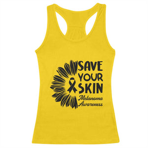 Skin Cancer Fighter Racerback Tank Top Save Your Skin TS12 Daisy Print Your Wear