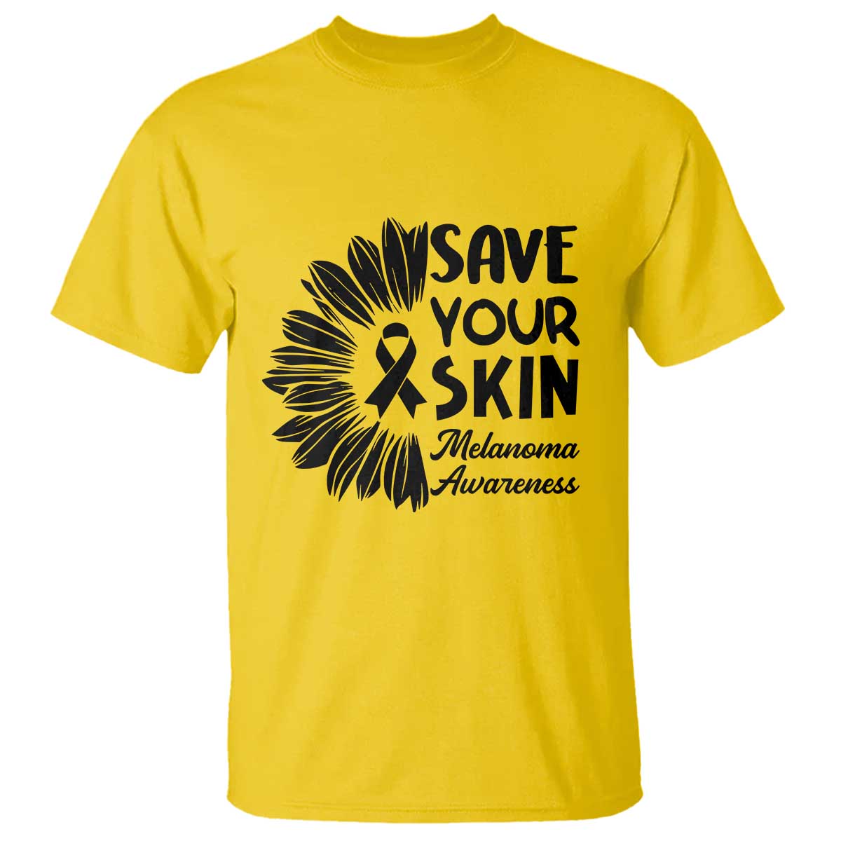 Skin Cancer Fighter T Shirt Save Your Skin TS12 Daisy Print Your Wear
