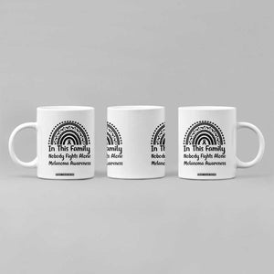 In This Family Nobody Fights Alone Coffee Mug Melanoma Warrior Support TS12 Print Your Wear