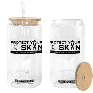 Melanoma Prevention Awareness Glass Can Protect Your Skin TS12 Print Your Wear