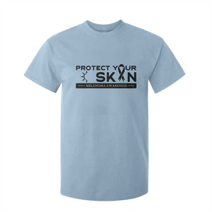 Melanoma Prevention Awareness T Shirt For Kid Protect Your Skin TS12 Light Blue Print Your Wear