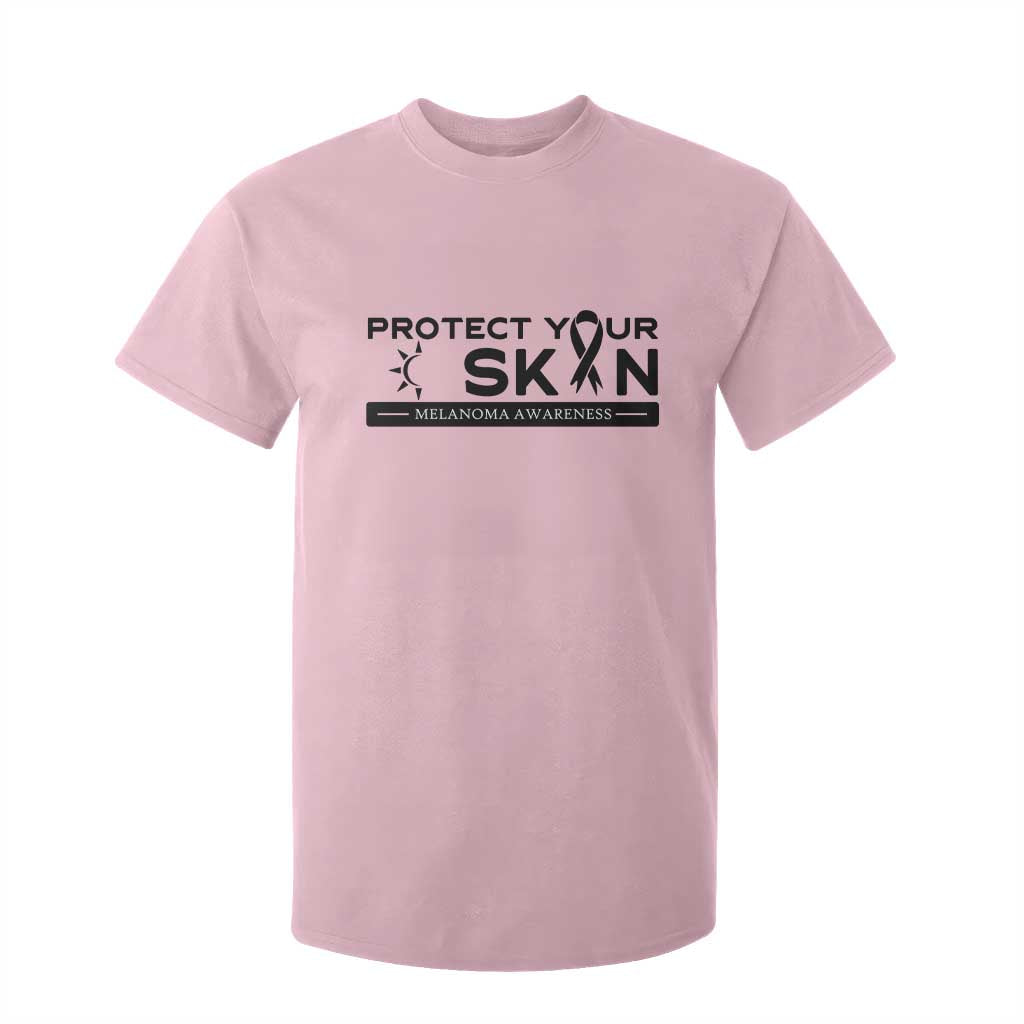 Melanoma Prevention Awareness T Shirt For Kid Protect Your Skin TS12 Light Pink Print Your Wear