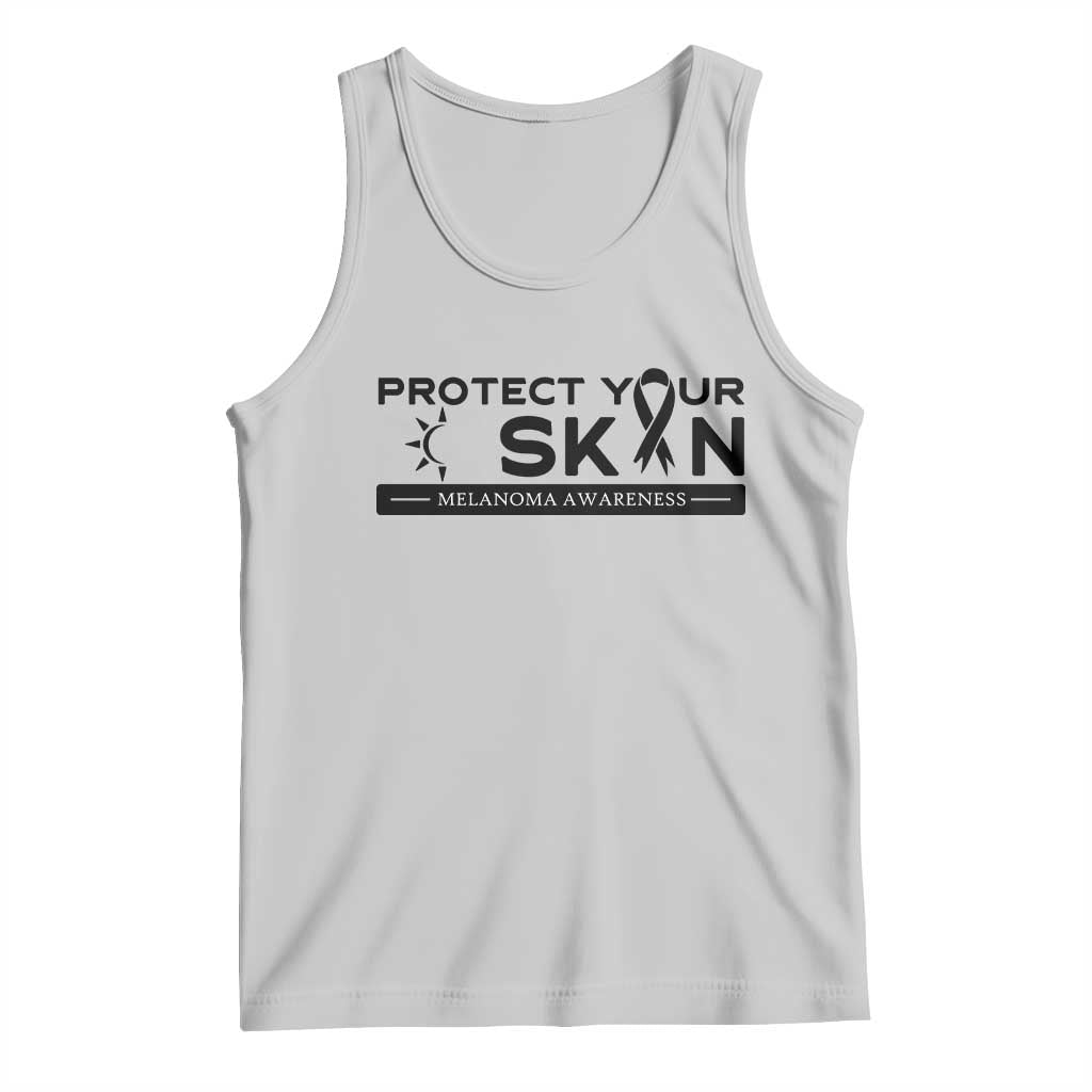 Melanoma Prevention Awareness Tank Top Protect Your Skin TS12 Ash Print Your Wear