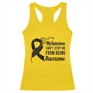 Melanoma Cant Stop Me From Being Awesome Racerback Tank Top Support Squad Gift TS12 Daisy Print Your Wear