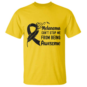 Melanoma Cant Stop Me From Being Awesome T Shirt Support Squad Gift TS12 Daisy Print Your Wear