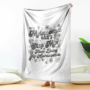 Melanoma Awareness Support Squad Throw Blanket Melanoma Can't Stop Me TS12 Print Your Wear