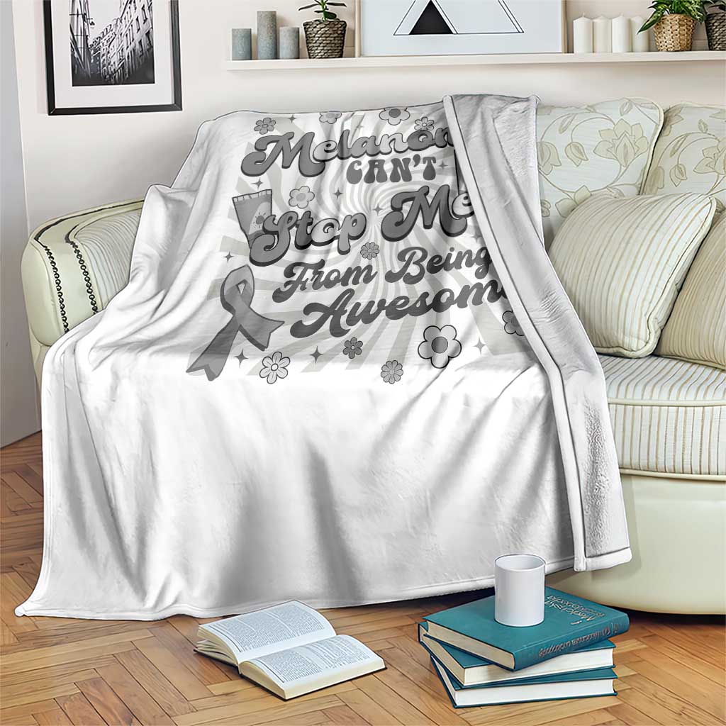Melanoma Awareness Support Squad Throw Blanket Melanoma Can't Stop Me TS12 Print Your Wear
