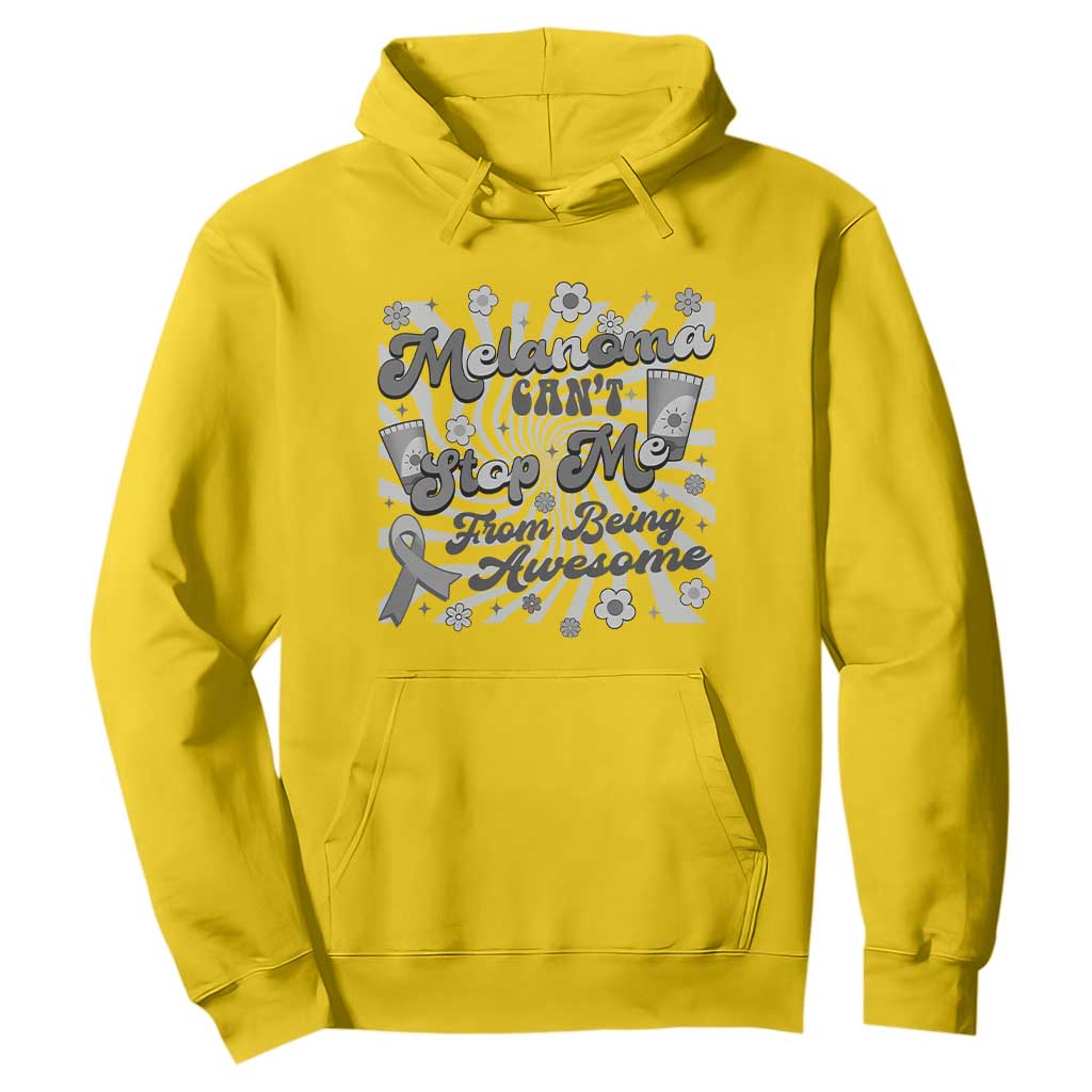 Melanoma Awareness Support Squad Hoodie Melanoma Can't Stop Me TS12 Daisy Print Your Wear