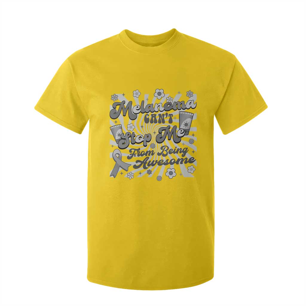 Melanoma Awareness Support Squad T Shirt For Kid Melanoma Can't Stop Me TS12 Daisy Print Your Wear