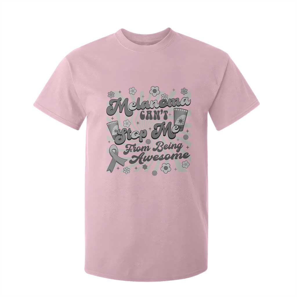 Melanoma Awareness Support Squad T Shirt For Kid Melanoma Can't Stop Me TS12 Light Pink Print Your Wear
