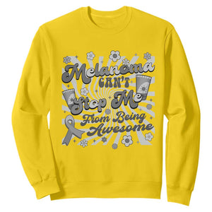 Melanoma Awareness Support Squad Sweatshirt Melanoma Can't Stop Me TS12 Daisy Print Your Wear