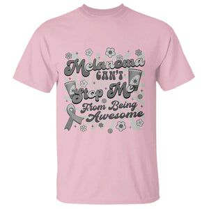 Melanoma Awareness Support Squad T Shirt Melanoma Can't Stop Me TS12 Light Pink Print Your Wear