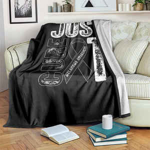 Skin Cancer Warrior Awareness Fighter Throw Blanket Just Cure It TS12 Print Your Wear