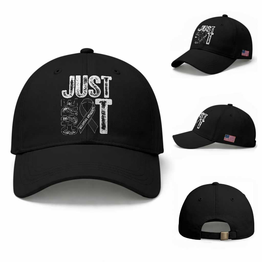Skin Cancer Warrior Awareness Fighter Baseball Cap Just Cure It TS12 Baseball Cap Universal Fit Black Print Your Wear