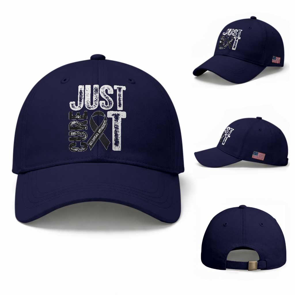 Skin Cancer Warrior Awareness Fighter Baseball Cap Just Cure It TS12 Baseball Cap Universal Fit Dark Blue Print Your Wear