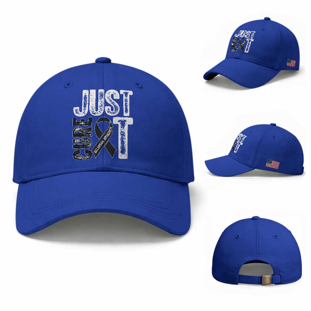 Skin Cancer Warrior Awareness Fighter Baseball Cap Just Cure It TS12 Baseball Cap Universal Fit Royal Blue Print Your Wear