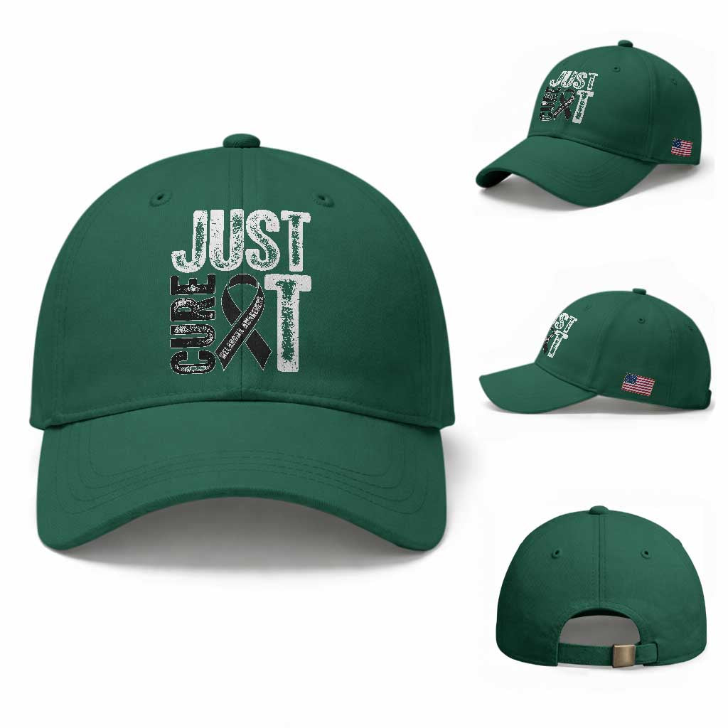 Skin Cancer Warrior Awareness Fighter Baseball Cap Just Cure It TS12 Baseball Cap Universal Fit Irish Green Print Your Wear