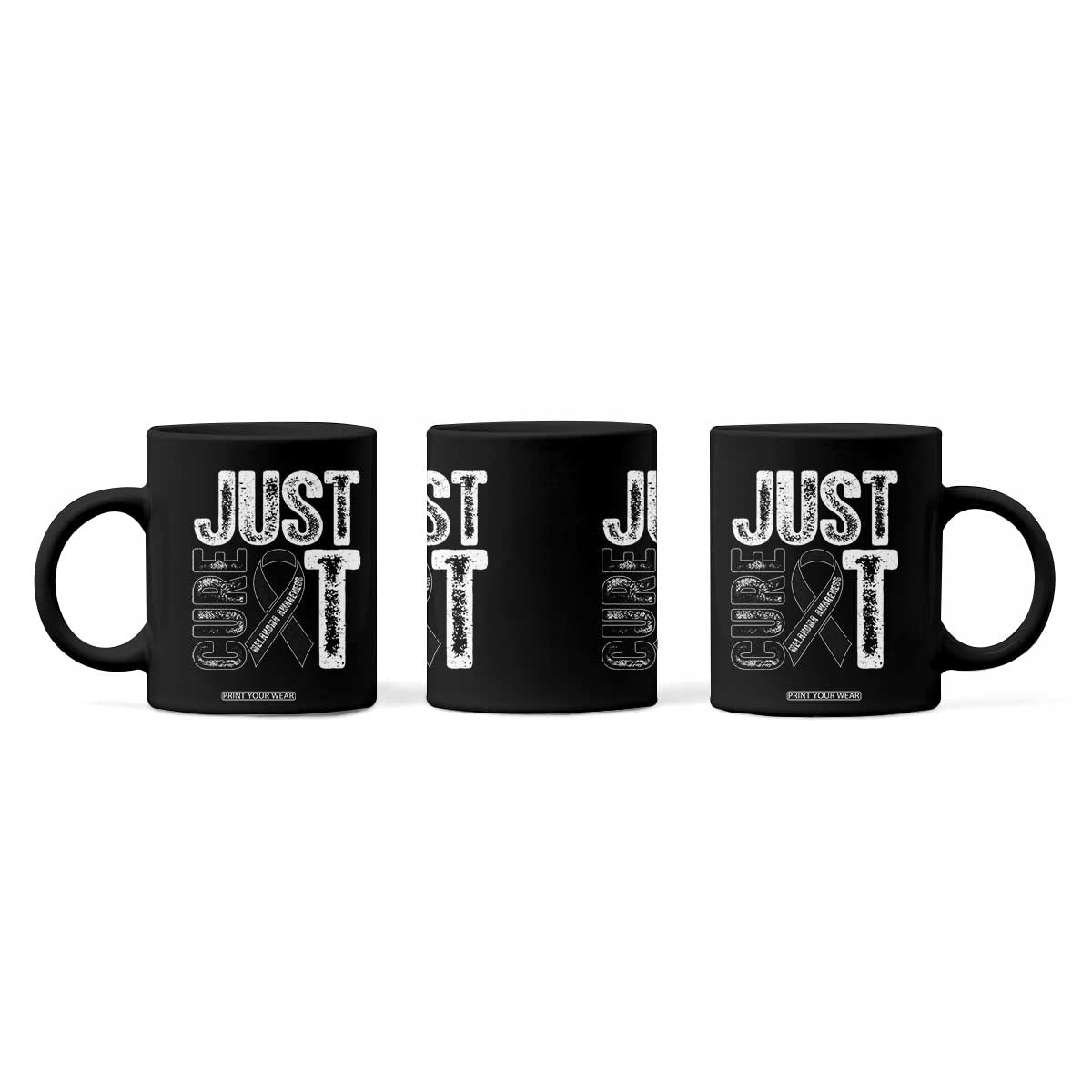 Skin Cancer Warrior Awareness Fighter Coffee Mug Just Cure It TS12 Print Your Wear