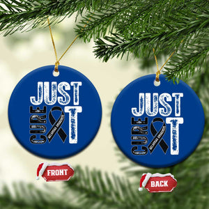 Skin Cancer Warrior Awareness Fighter Ceramic Ornament Just Cure It TS12 1pc Blue Print Your Wear