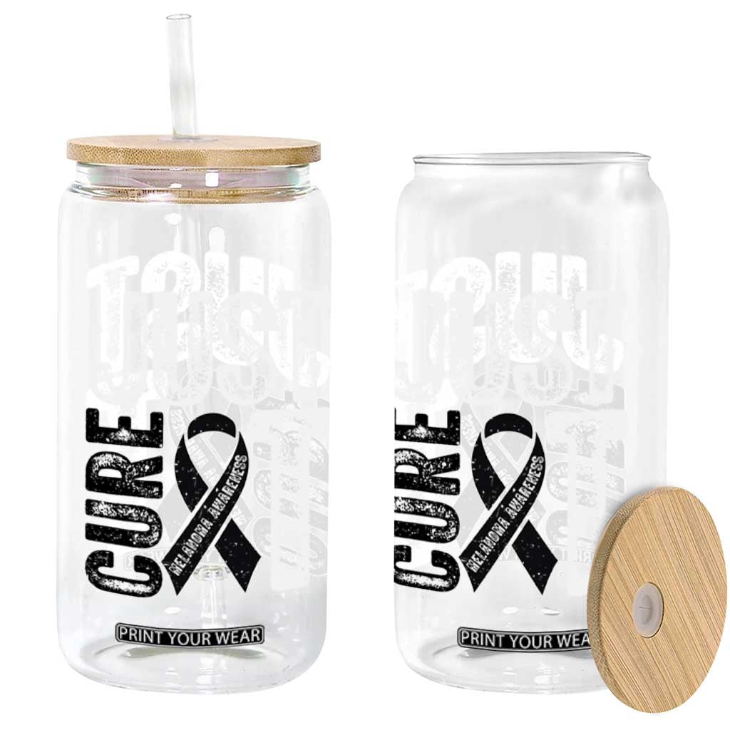 Skin Cancer Warrior Awareness Fighter Glass Can Just Cure It TS12 Print Your Wear