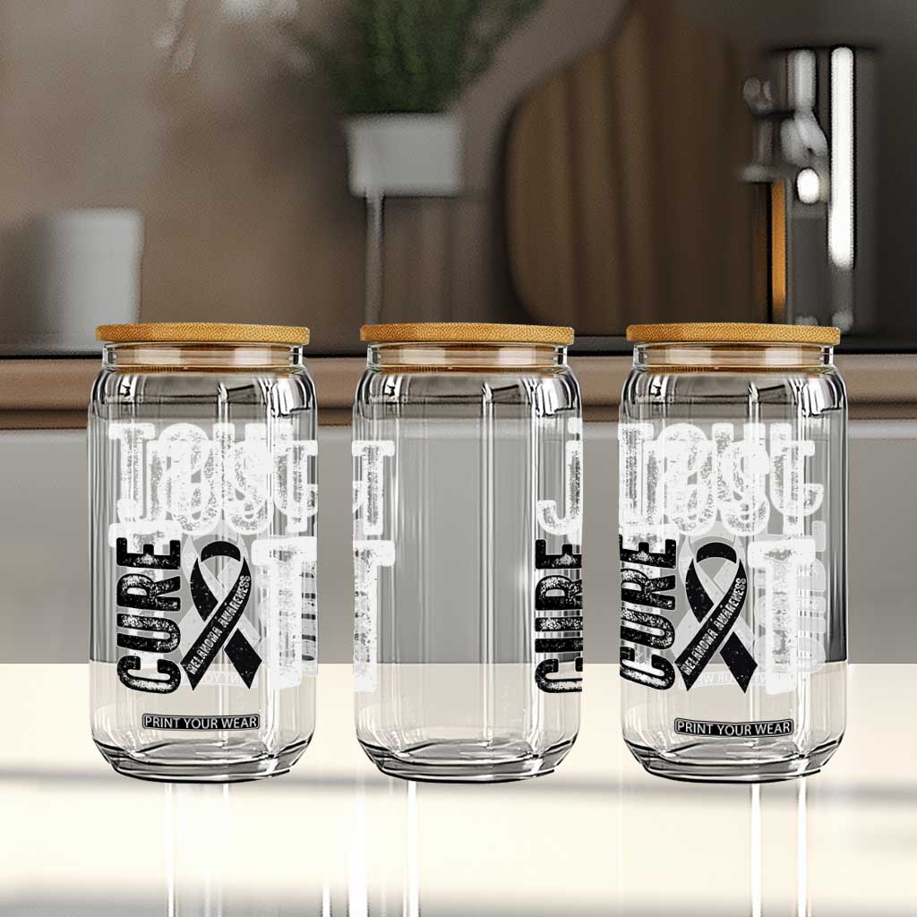 Skin Cancer Warrior Awareness Fighter Glass Can Just Cure It TS12 Print Your Wear