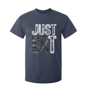 Skin Cancer Warrior Awareness Fighter T Shirt For Kid Just Cure It TS12 Navy Print Your Wear