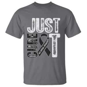 Skin Cancer Warrior Awareness Fighter T Shirt Just Cure It TS12 Charcoal Print Your Wear