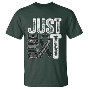 Skin Cancer Warrior Awareness Fighter T Shirt Just Cure It TS12 Dark Forest Green Print Your Wear