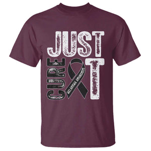 Skin Cancer Warrior Awareness Fighter T Shirt Just Cure It TS12 Maroon Print Your Wear