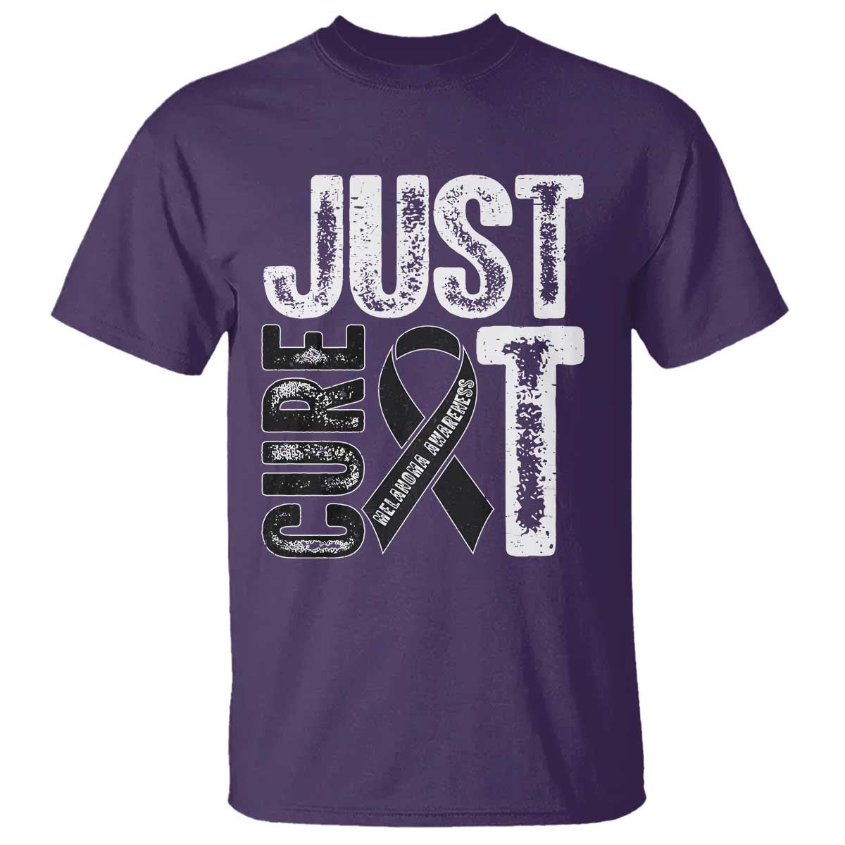 Skin Cancer Warrior Awareness Fighter T Shirt Just Cure It TS12 Purple Print Your Wear