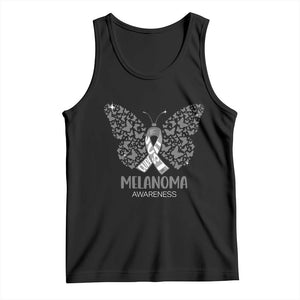 Just Cure It Tank Top Melanoma Warrior Butterfly Support TS12 Black Print Your Wear
