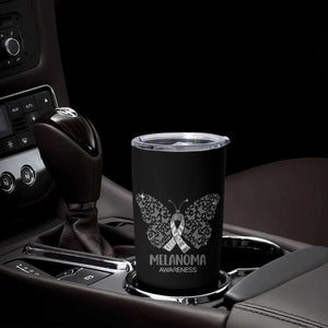 Just Cure It Tumbler Cup Melanoma Warrior Butterfly Support TS12 Print Your Wear