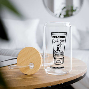 Skin Cancer Prevention Glass Can Practice Safe Sun Awareness Gift TS12 Print Your Wear
