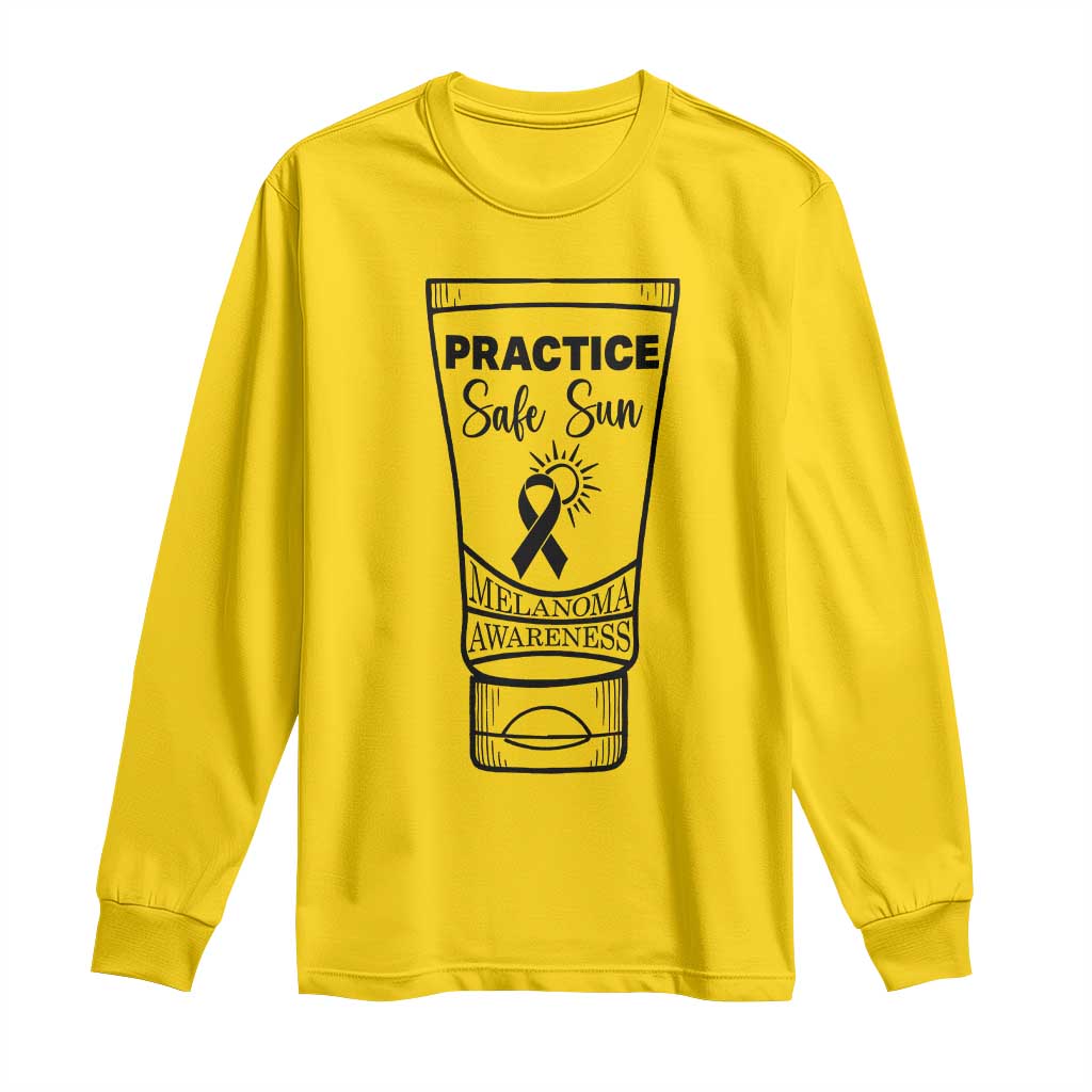 Skin Cancer Prevention Long Sleeve Shirt Practice Safe Sun Awareness Gift TS12 Daisy Print Your Wear