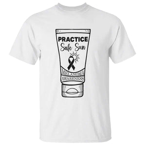 Skin Cancer Prevention T Shirt Practice Safe Sun Awareness Gift TS12 White Print Your Wear
