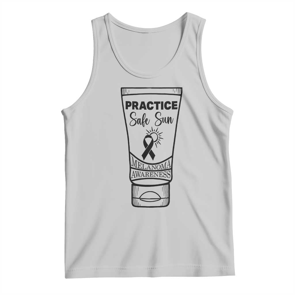Skin Cancer Prevention Tank Top Practice Safe Sun Awareness Gift TS12 Ash Print Your Wear