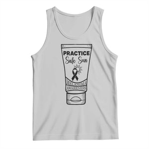 Skin Cancer Prevention Tank Top Practice Safe Sun Awareness Gift TS12 Ash Print Your Wear