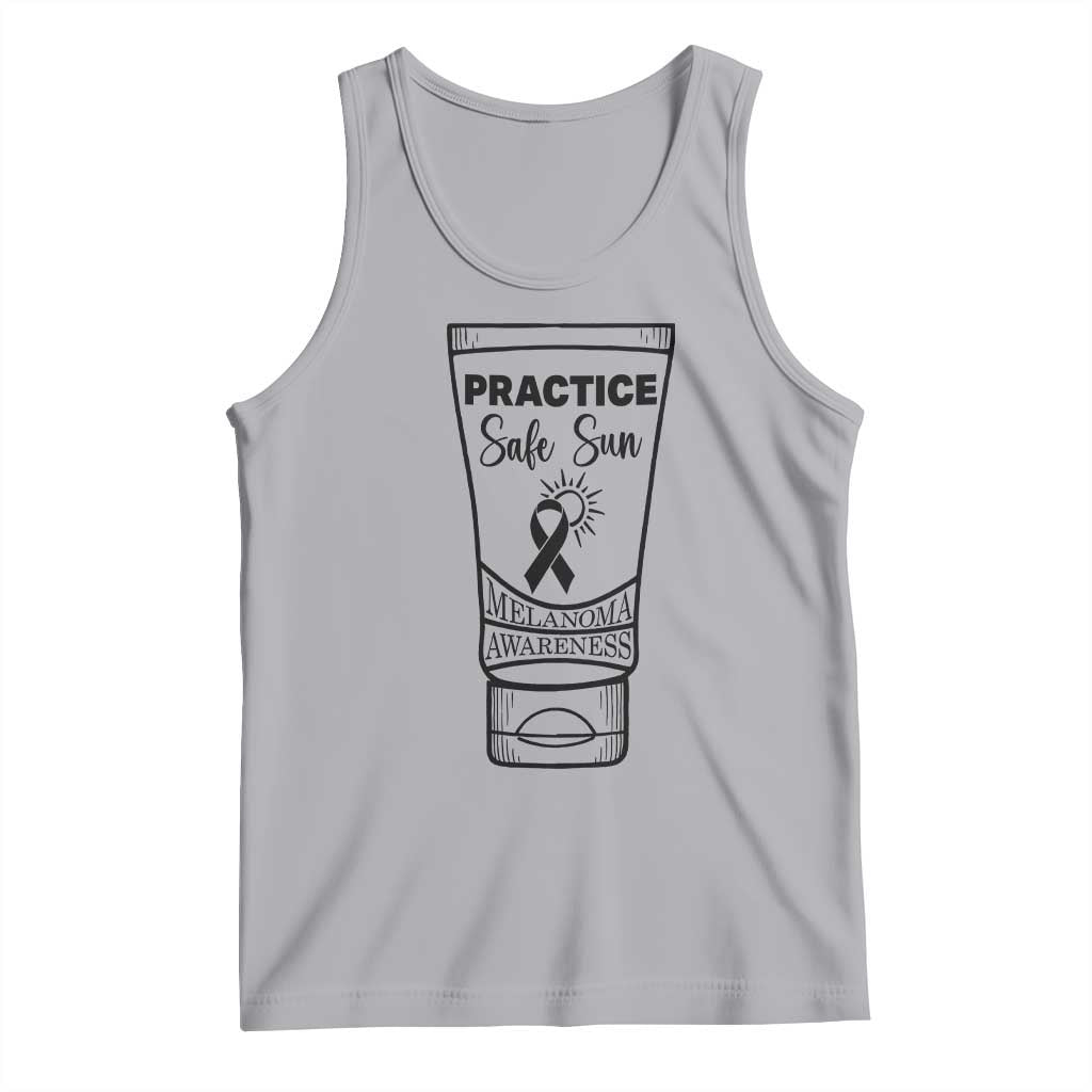 Skin Cancer Prevention Tank Top Practice Safe Sun Awareness Gift TS12 Athletic Heather Print Your Wear