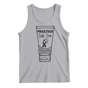 Skin Cancer Prevention Tank Top Practice Safe Sun Awareness Gift TS12 Athletic Heather Print Your Wear