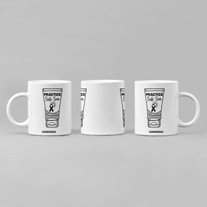 Skin Cancer Prevention Coffee Mug Practice Safe Sun Awareness Gift TS12 Print Your Wear