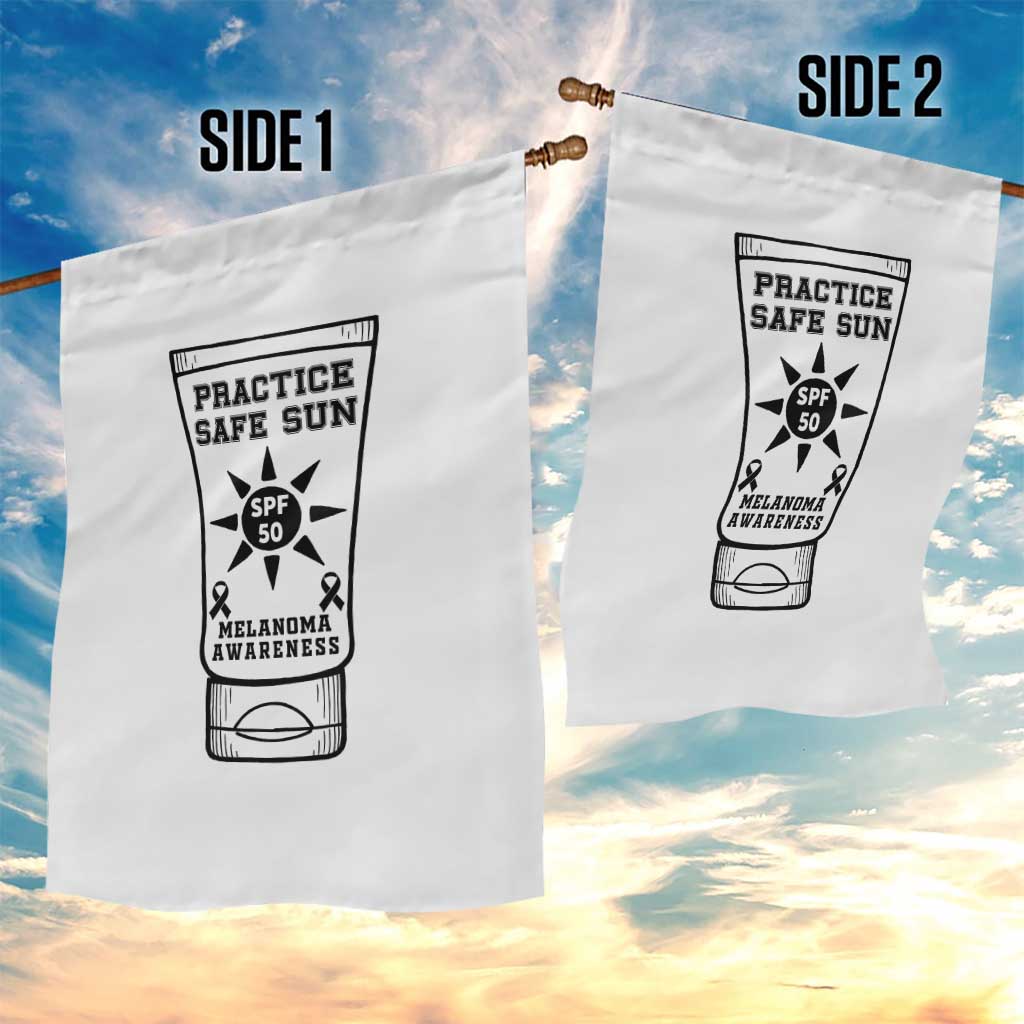 Practice Safe Sun Garden Flag Funny Melanoma Skin Cancer Graphic TS12 Print Your Wear