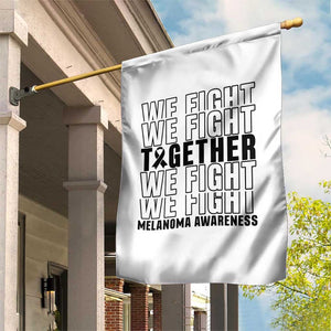 Melanoma Support Warrior Garden Flag We Fight Together TS12 Print Your Wear